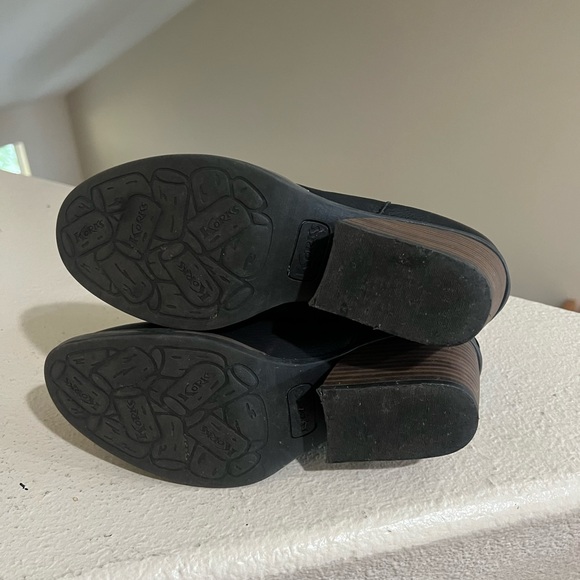 Korks Hattie Black Leather Western Bootie Ankle Boots Size 8.5 - Picture 5 of 7